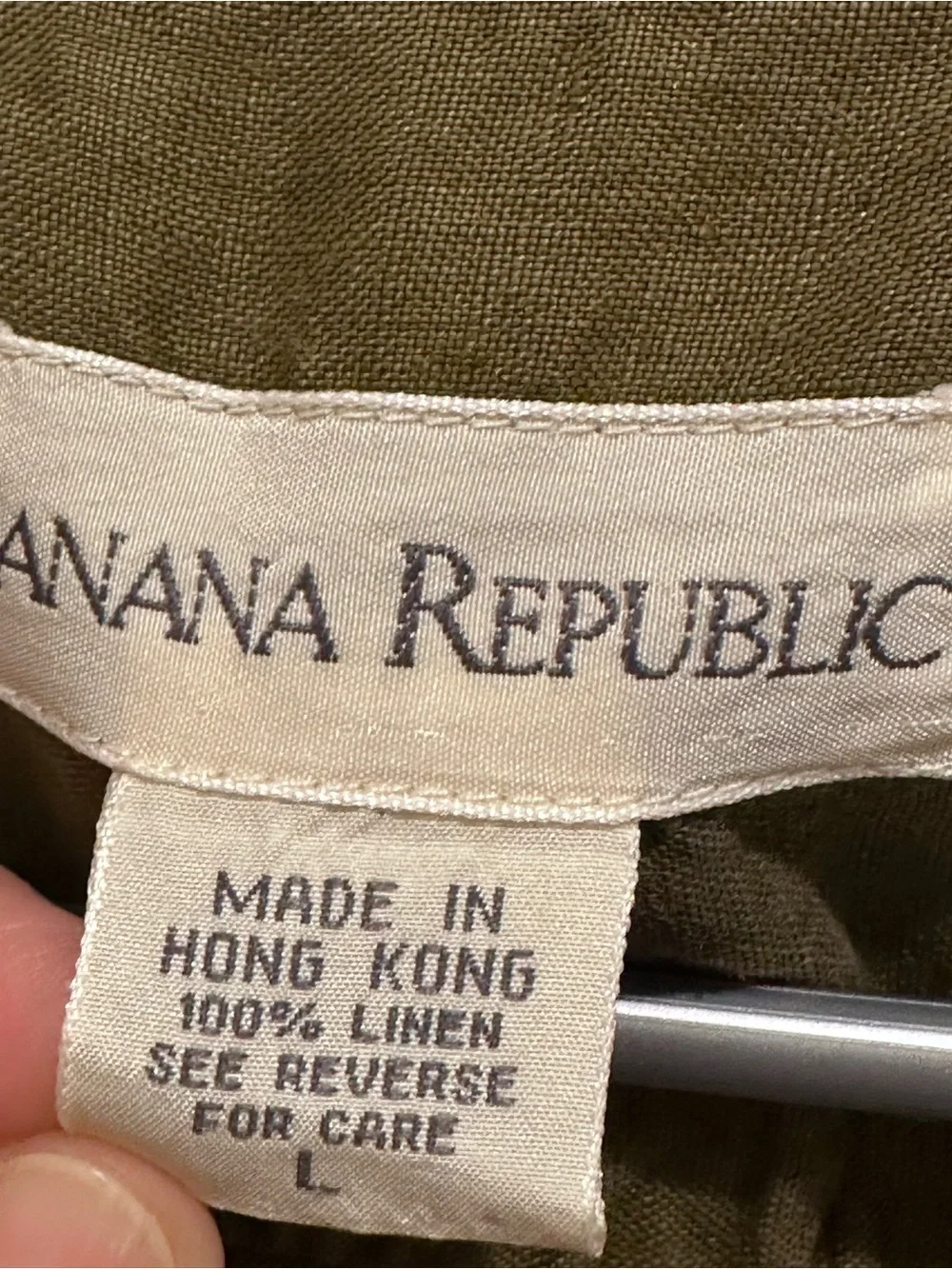 Banana Republic lightweight olive
